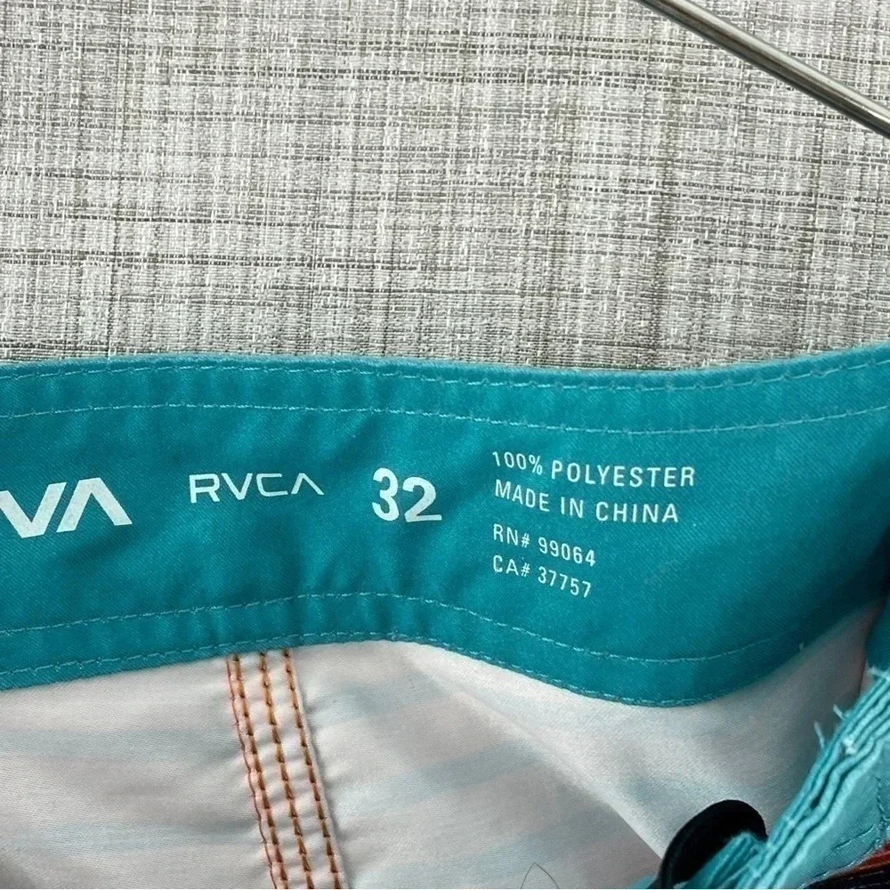RVCA Size 32 Men's Classic Non-Stretch Board Shorts Swim Suit 2739